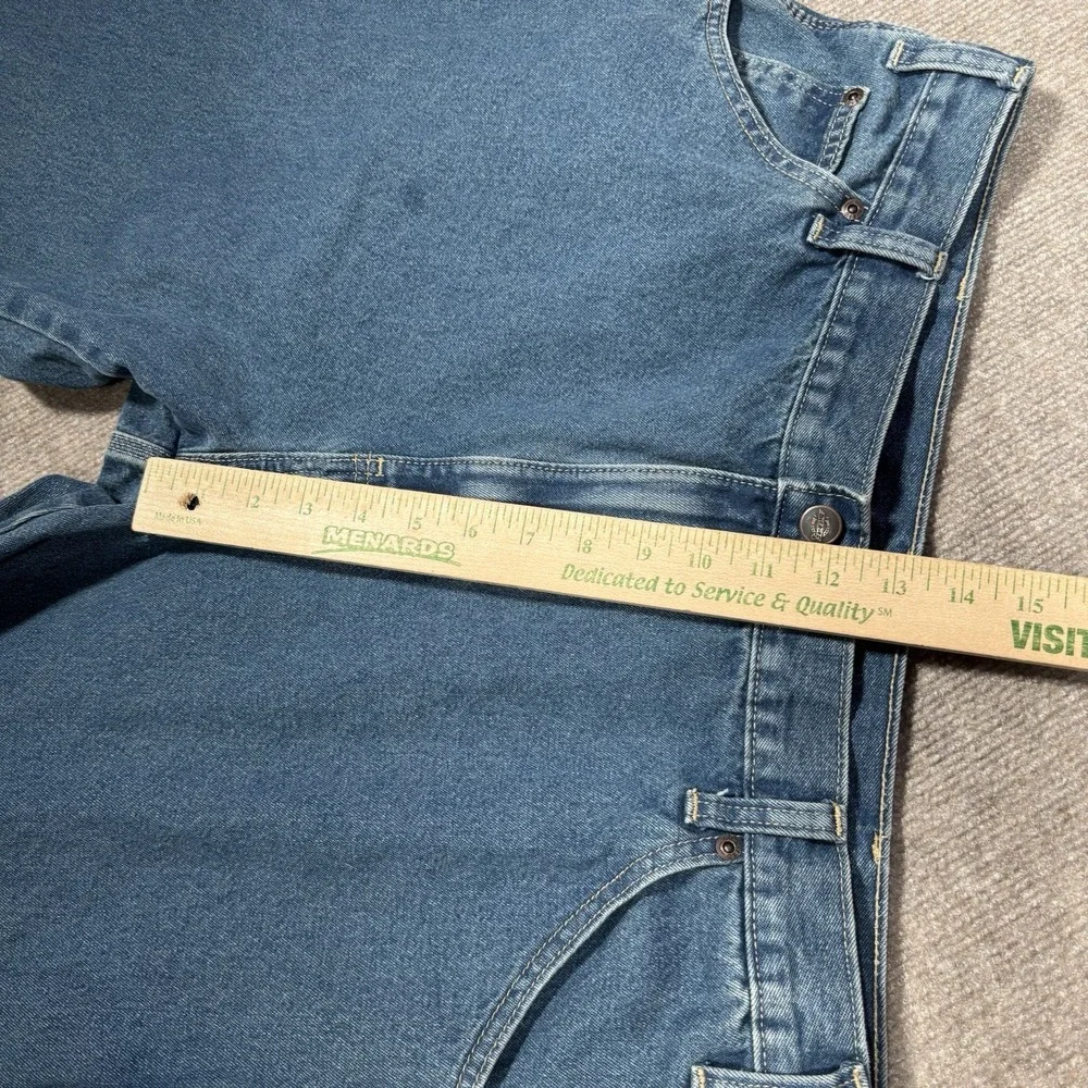 Vintage Dickies Jeans Mens 37x29 Relaxed Fit Blue Denim Carpenter Workwear Baggy